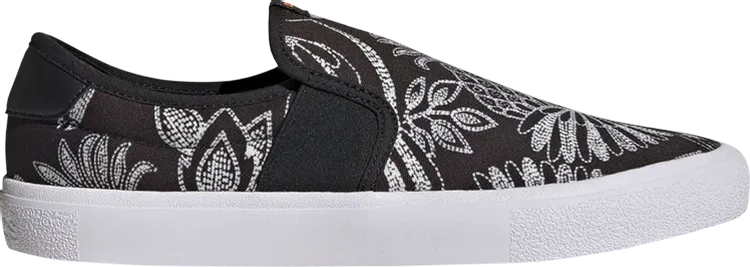 Adidas Vulc Raid3r Slip-On 'Tropical Print' Sneakers, Black