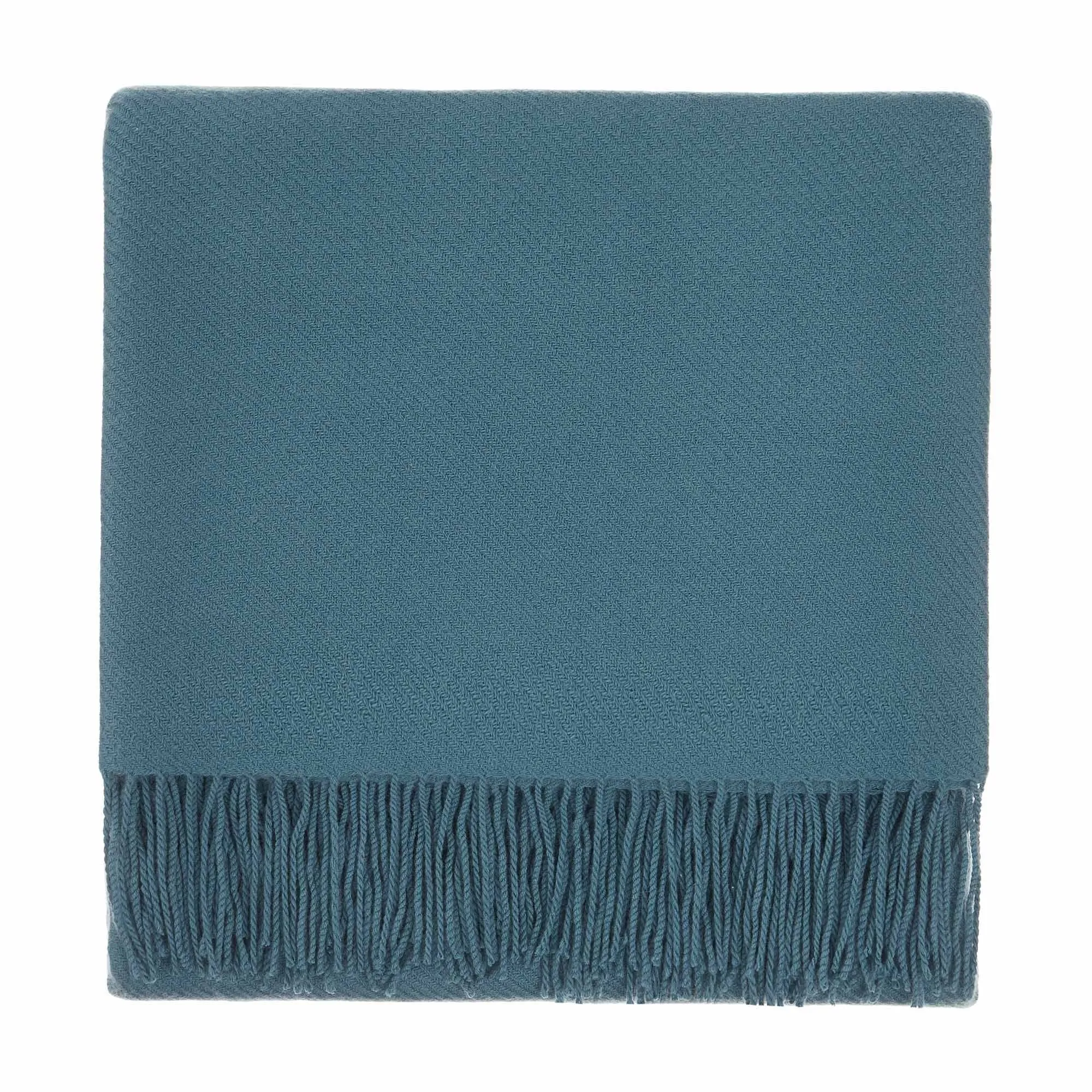 Almora Cashmere Blanket [Green grey]