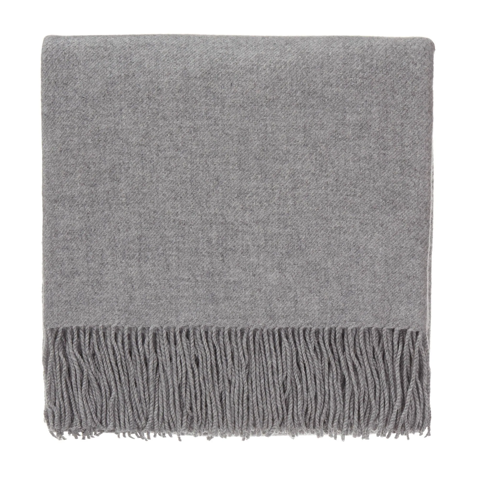 Almora Cashmere Blanket [Light grey]