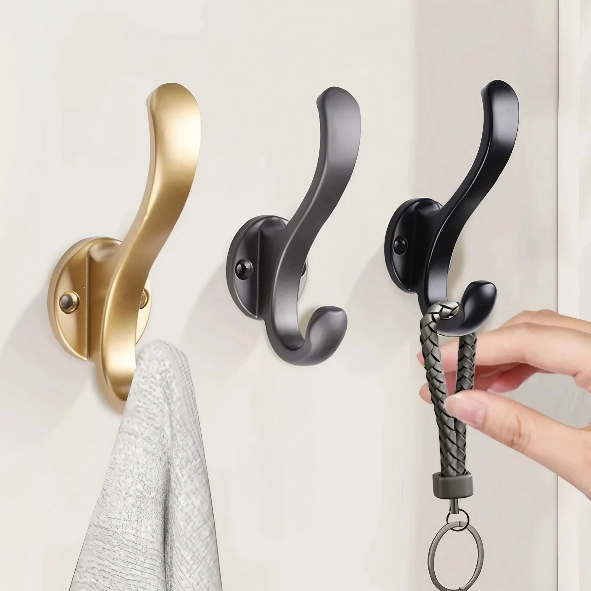 Aluminum Double Hooks For Hanging