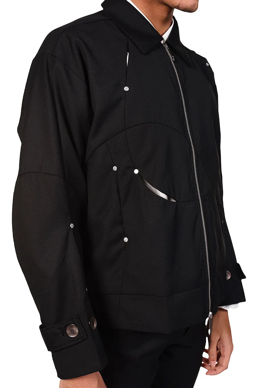 Black Dissection Hollow Jacket