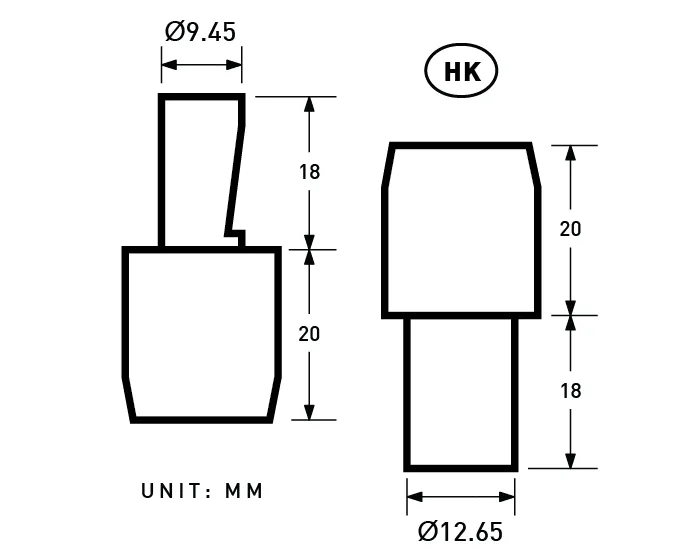 Brand-X | 13mm Convex Top S-spring Snap Fastener | BXPS-YSCV13