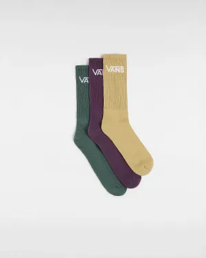 Classic Crew 3 Pack Socks in Antelope