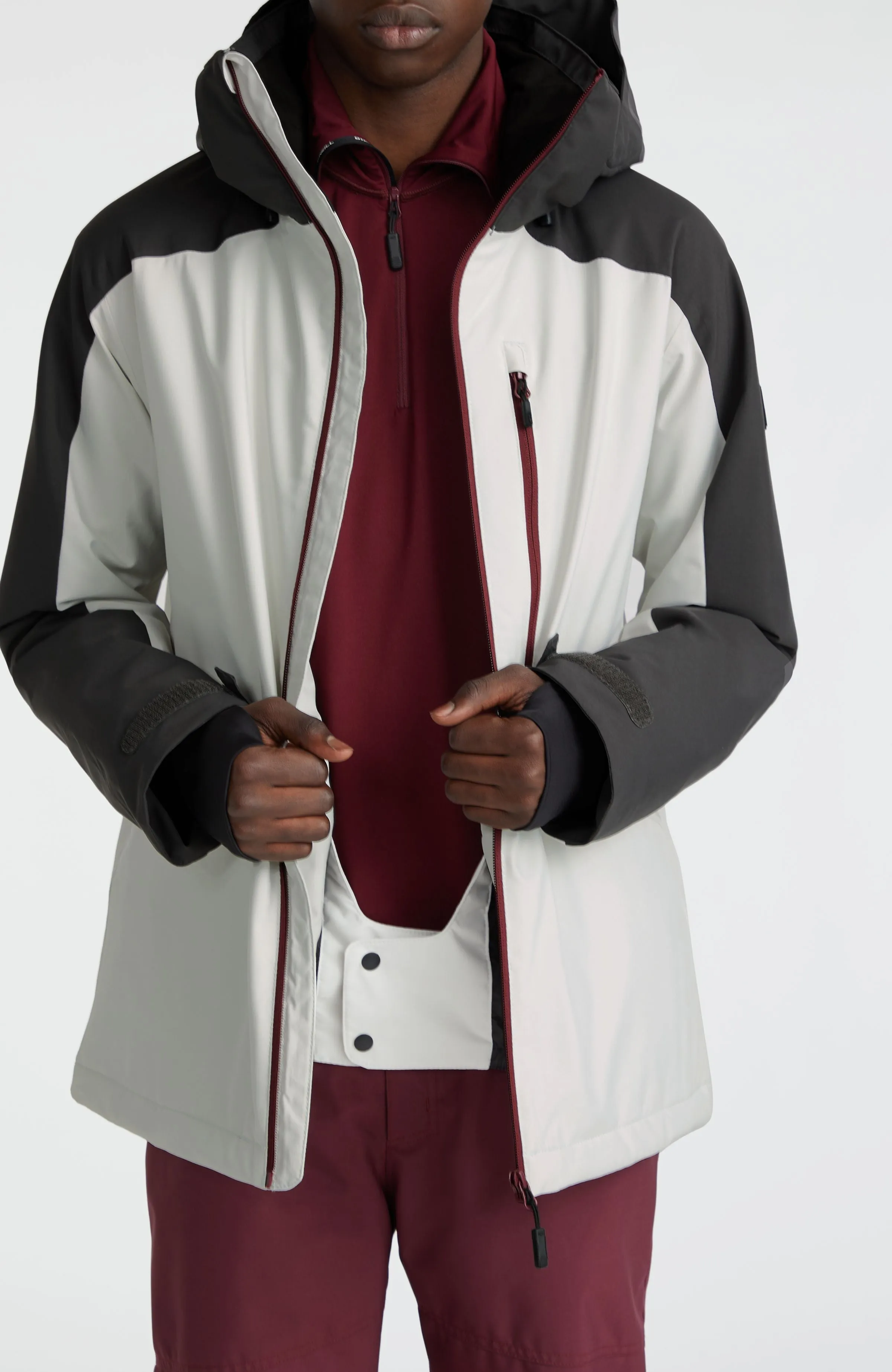 Diabase Snow Jacket | London Fog Colour Block