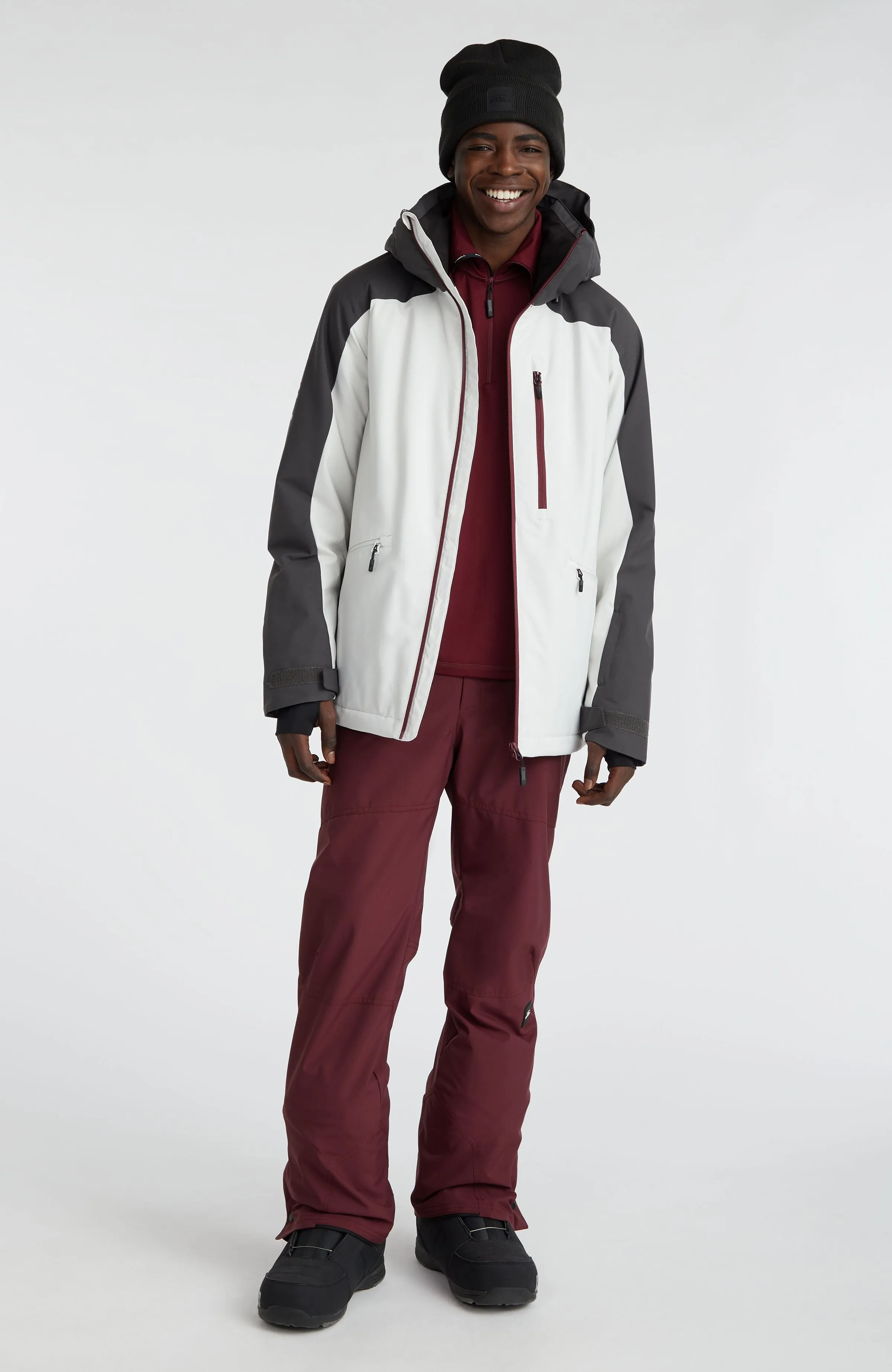 Diabase Snow Jacket | London Fog Colour Block