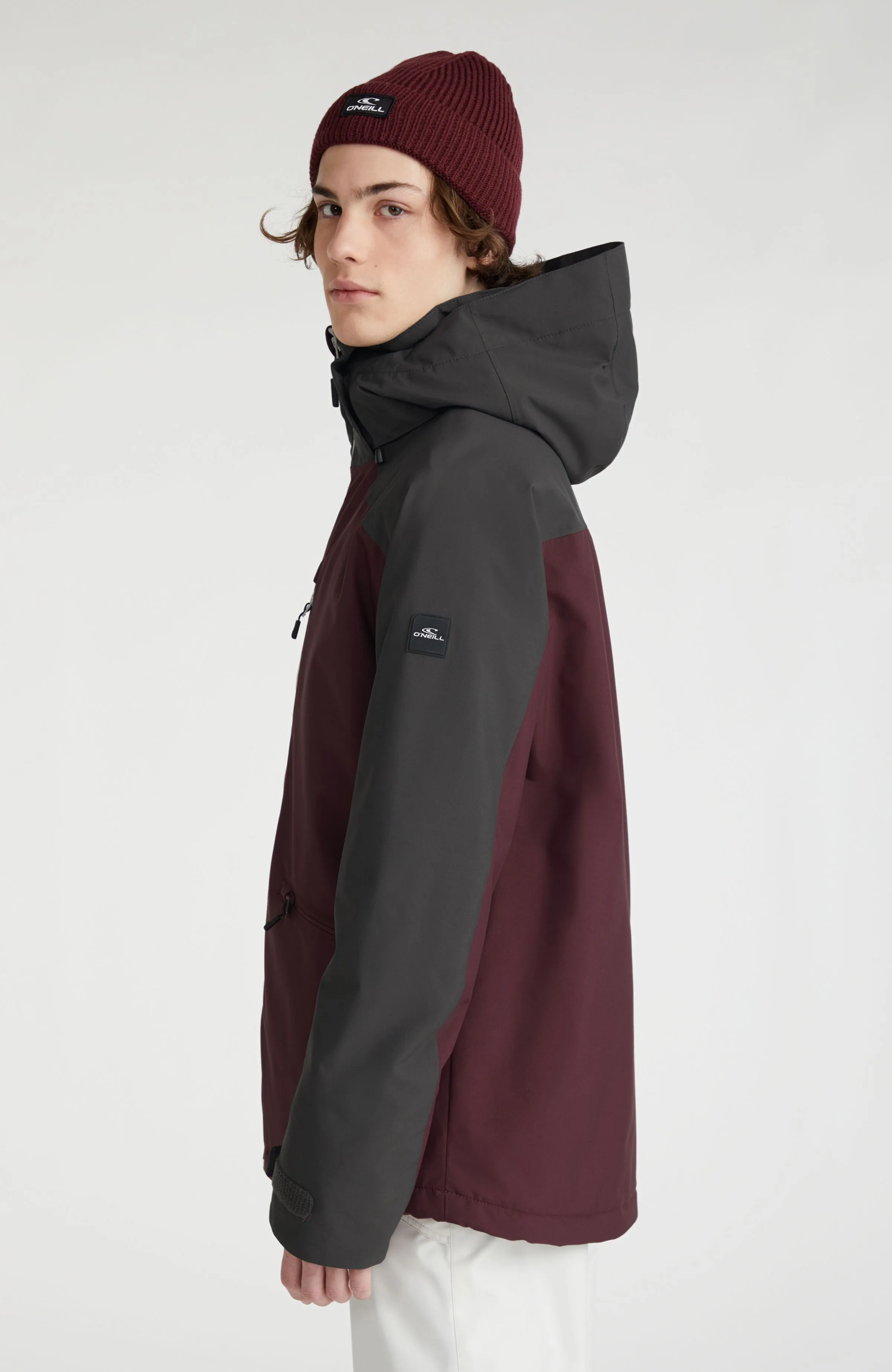 Diabase Snow Jacket | Windsor Wine Colour Block