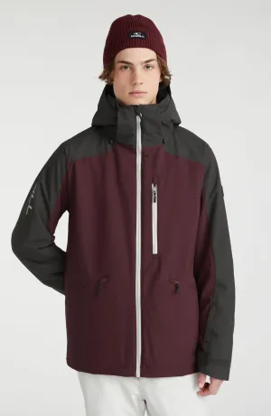 Diabase Snow Jacket | Windsor Wine Colour Block