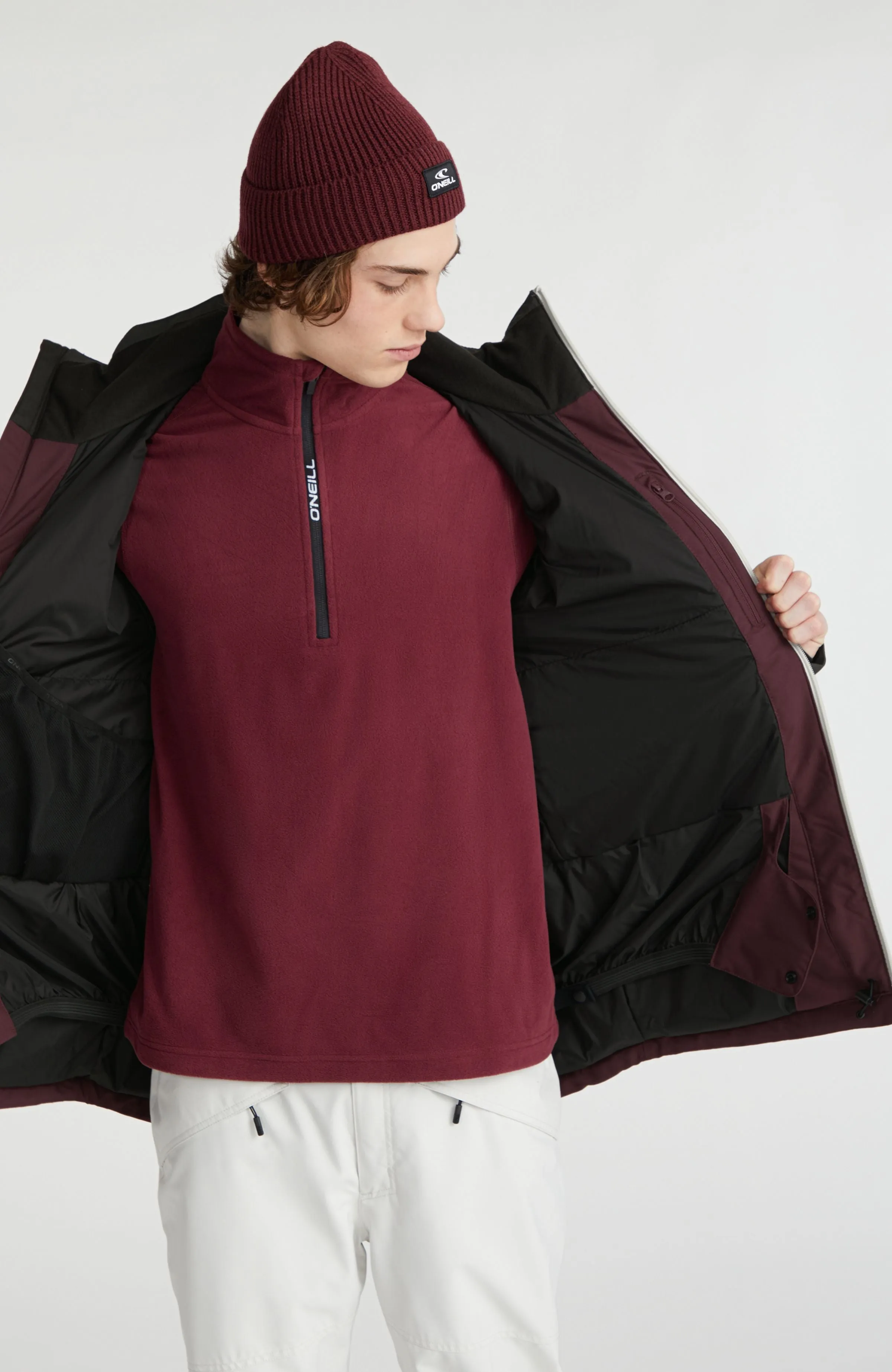 Diabase Snow Jacket | Windsor Wine Colour Block