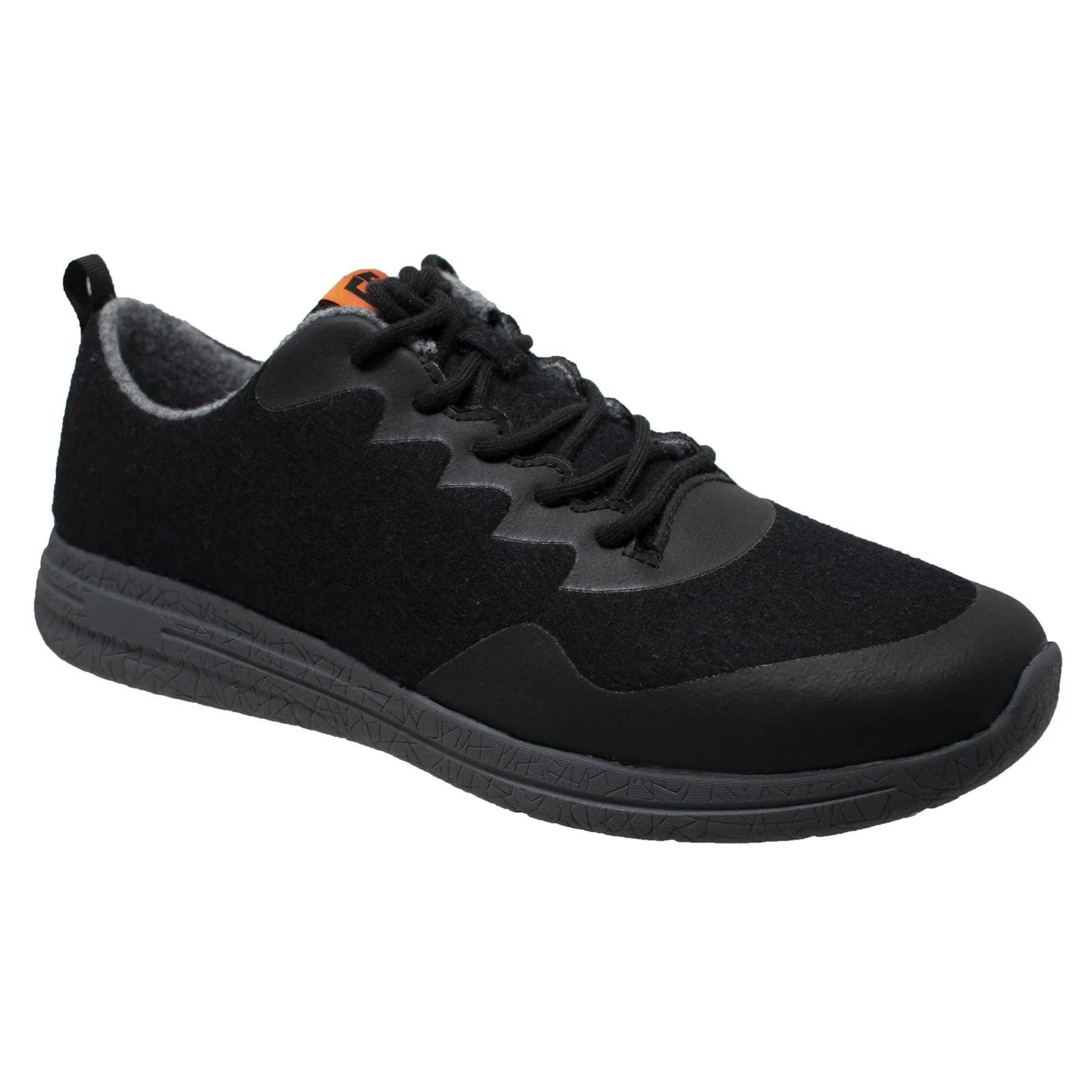 FreeShield Men's Real Wool Casual All Black