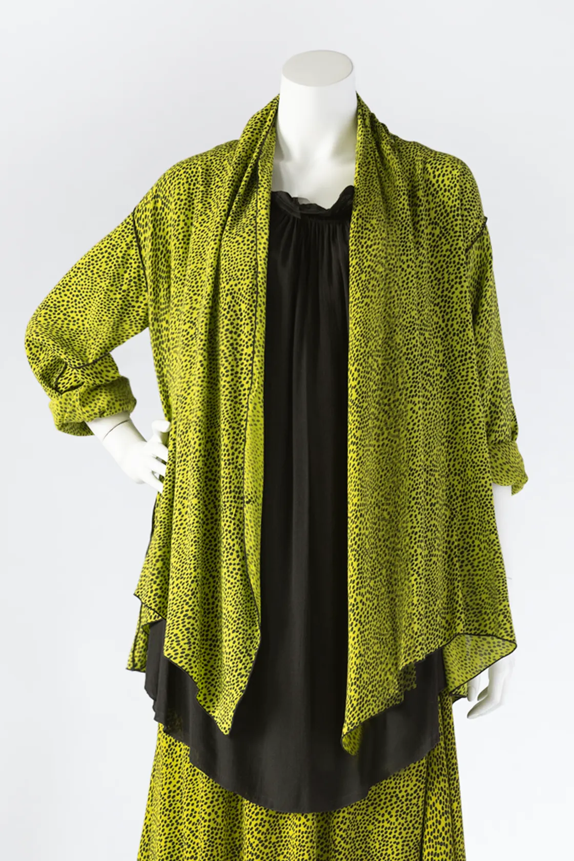 Getaway Jacket in Lime Decimal Crinkle