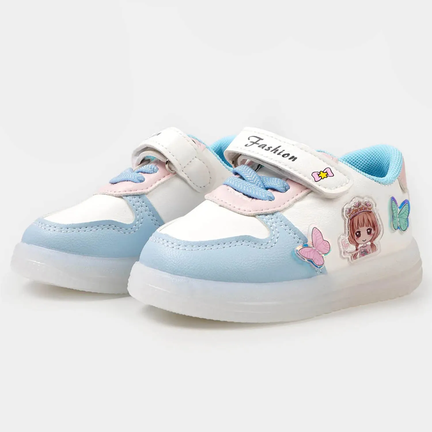 Girls Sneakers With Light Effect | Blue