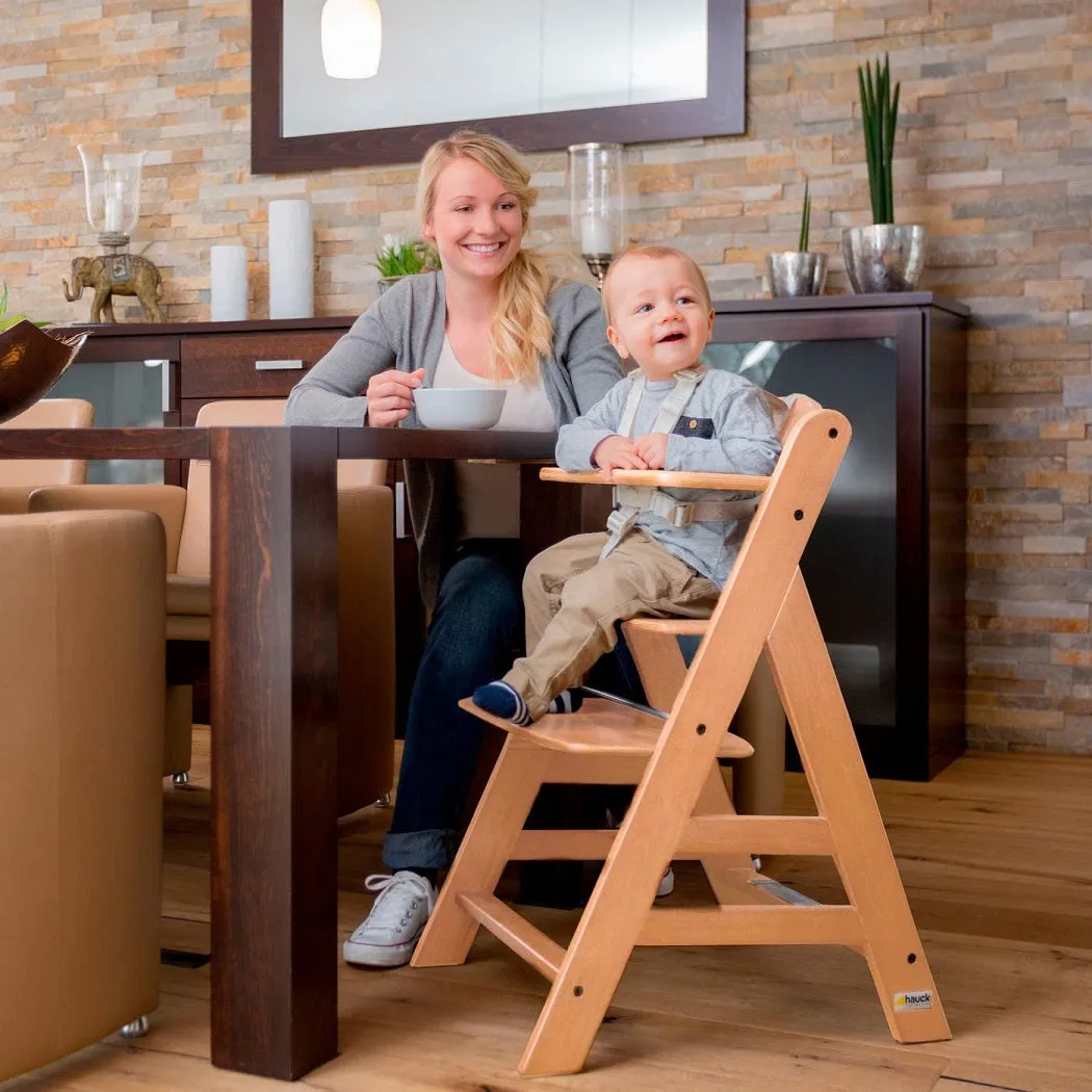 Hauck Alpha B Wooden Highchair (Natural)