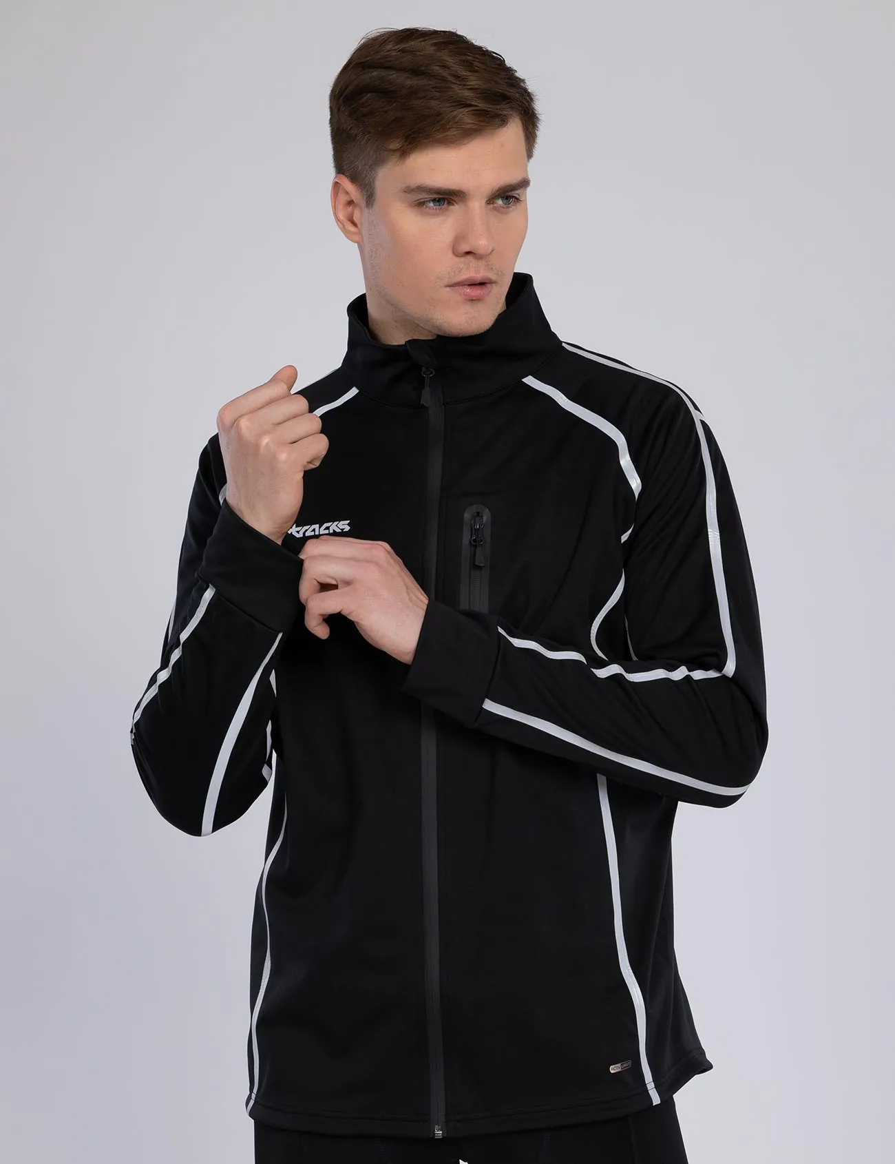 Herren Thermo Fahrradjacke - Laufjacke Air Tech II Schwarz