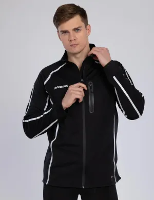 Herren Thermo Fahrradjacke - Laufjacke Air Tech II Schwarz