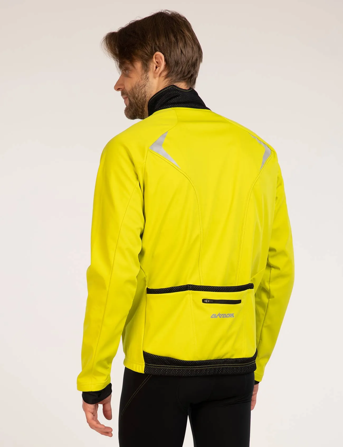 Herren Thermo Fahrradjacke Pro Team II Neon