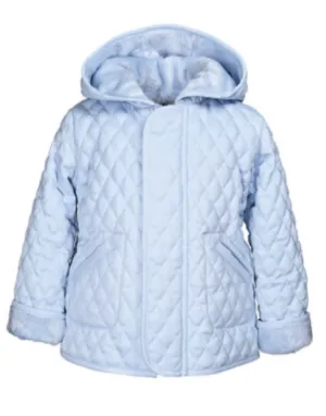 Hooded Barn Jacket - Light Blue