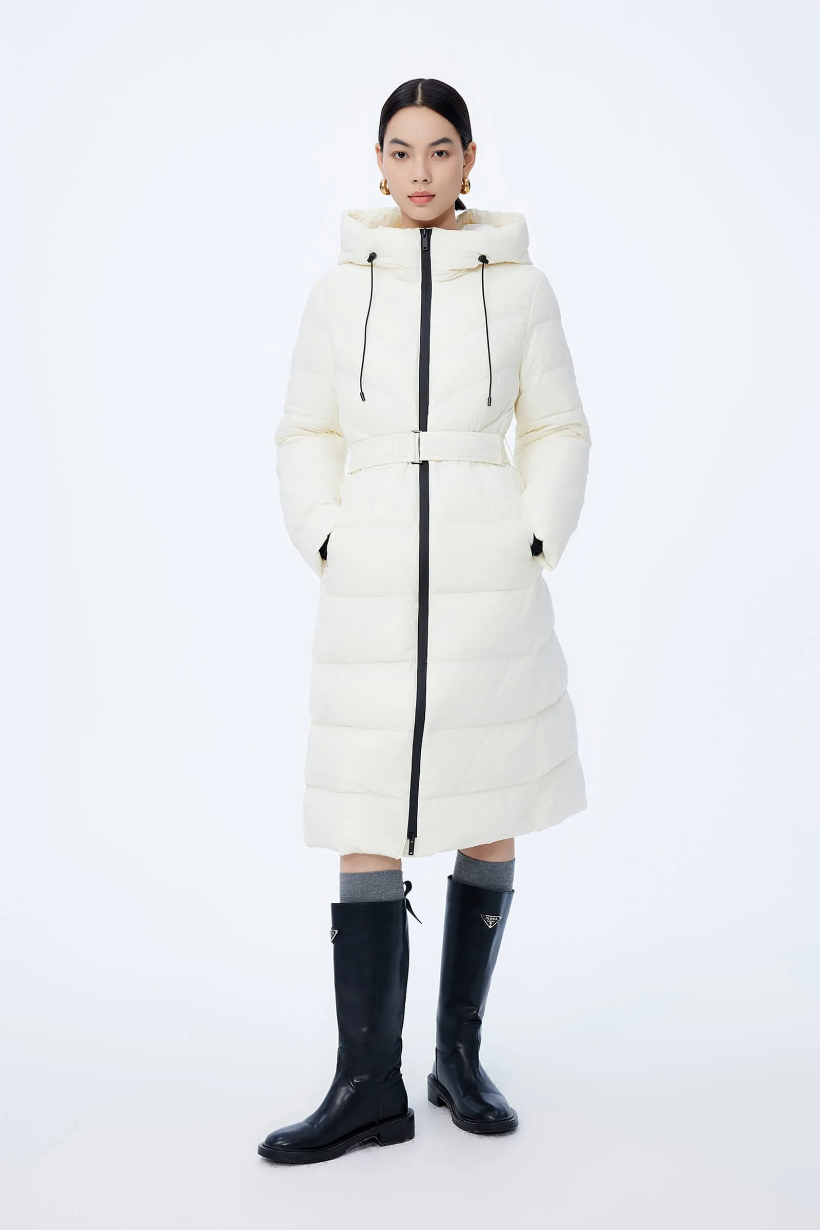 LILY Stylish and Warm Hooded Puffer Jacket