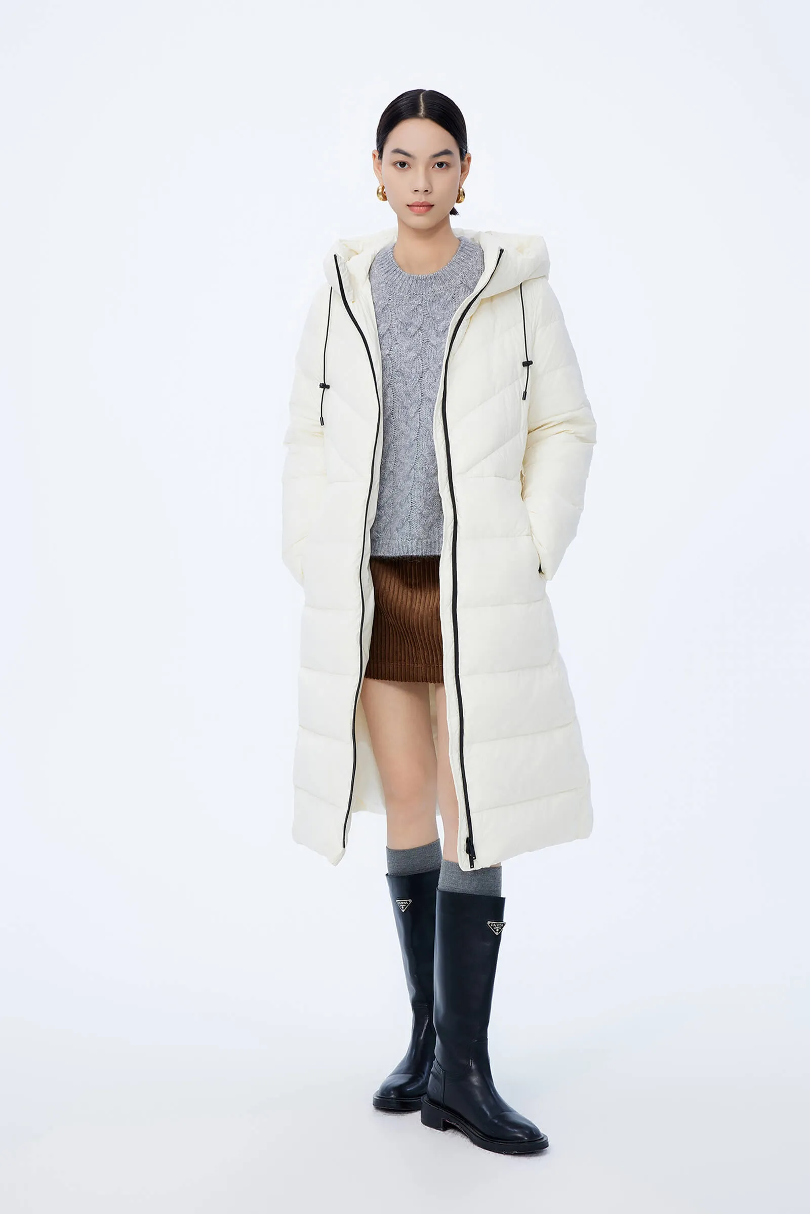 LILY Stylish and Warm Hooded Puffer Jacket