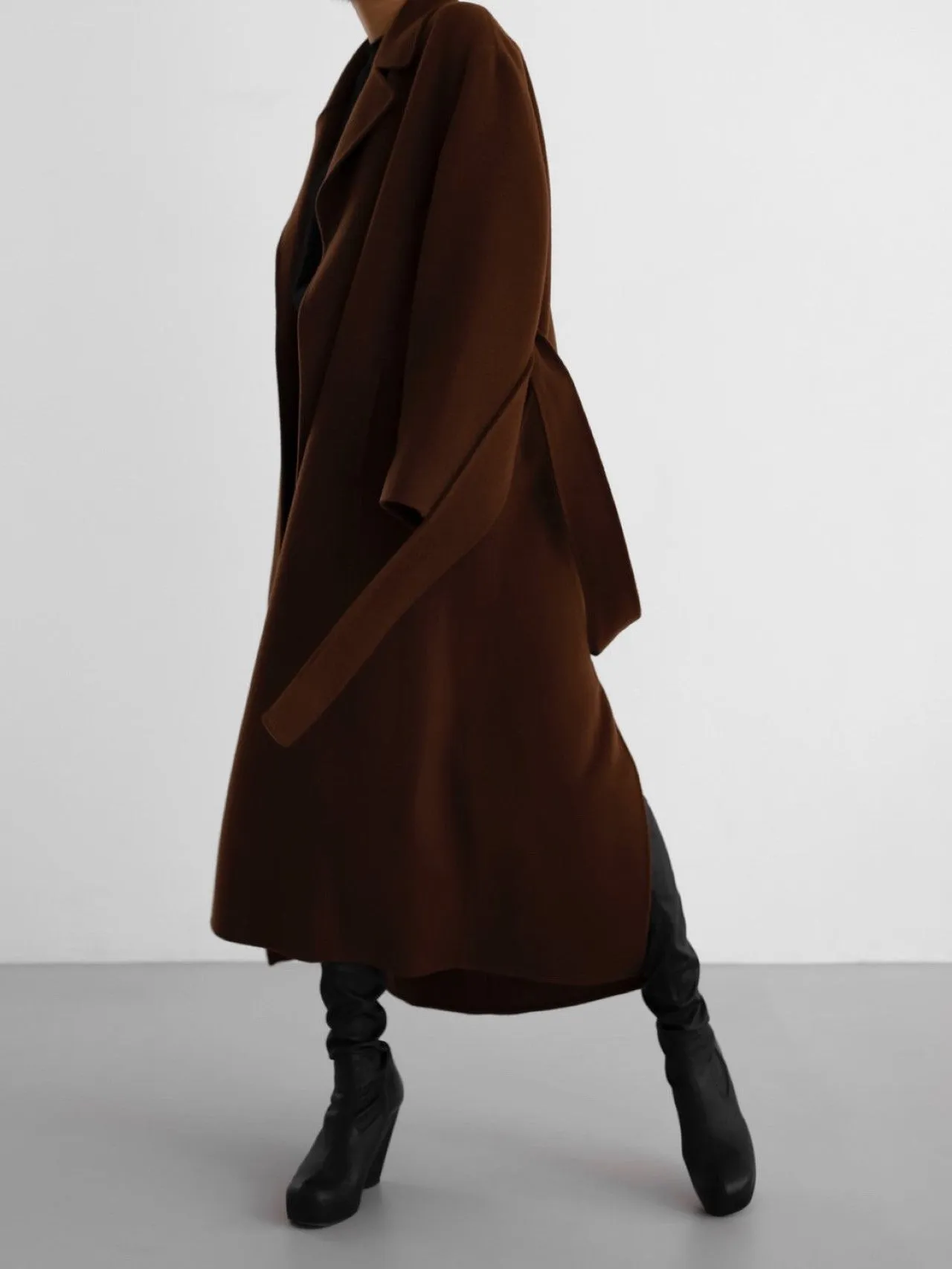 LUXE HANDMADE BELTED ROBE COAT