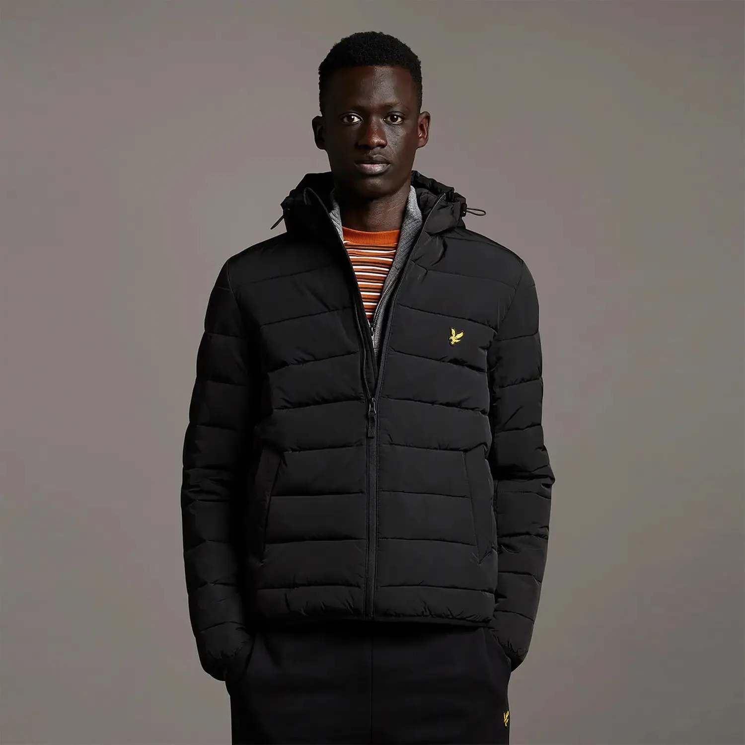 Lyle & Scott Lightweight Puffer Jacket - Jet Black