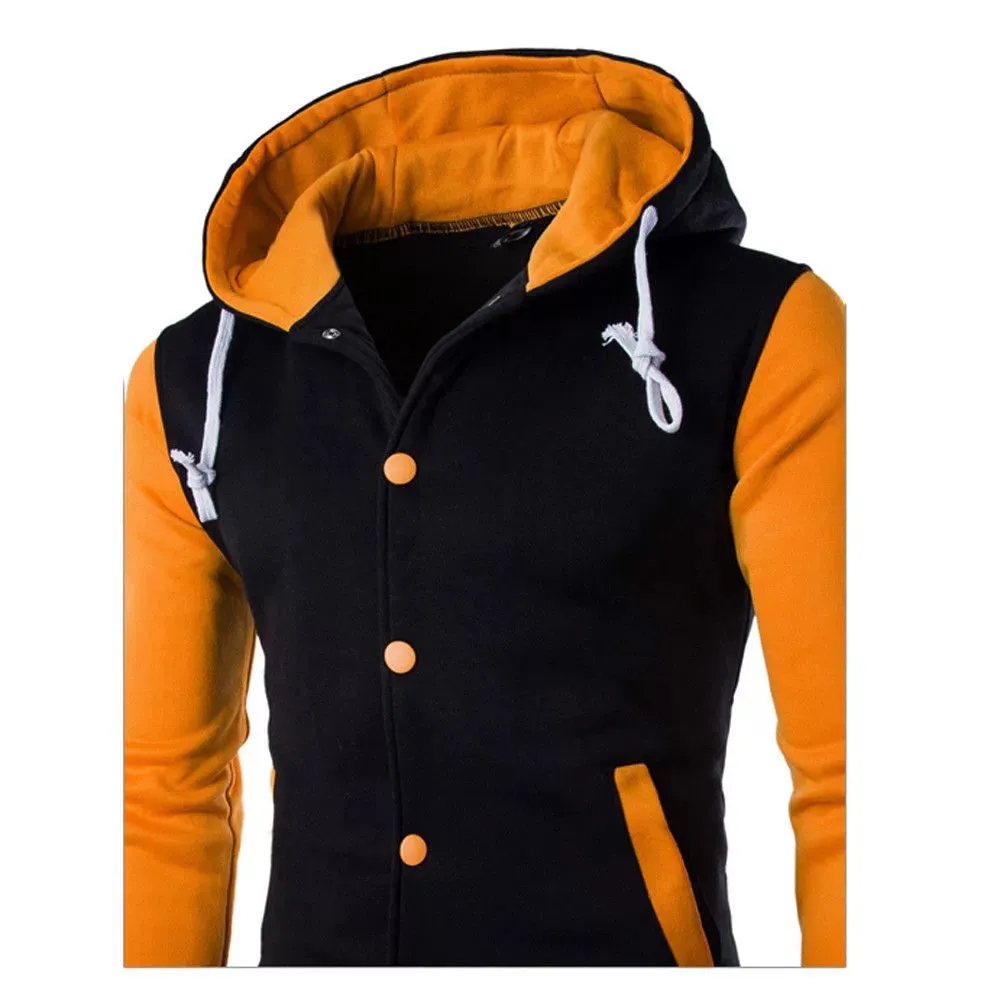 Men's Hooded Sweatshirt Casual Winter Jacket for Men