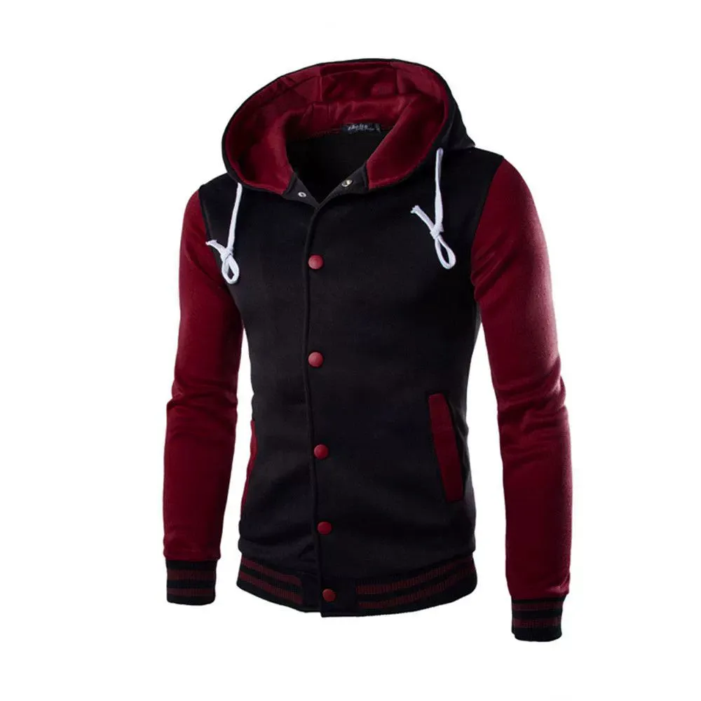 Men's Hooded Sweatshirt Casual Winter Jacket for Men