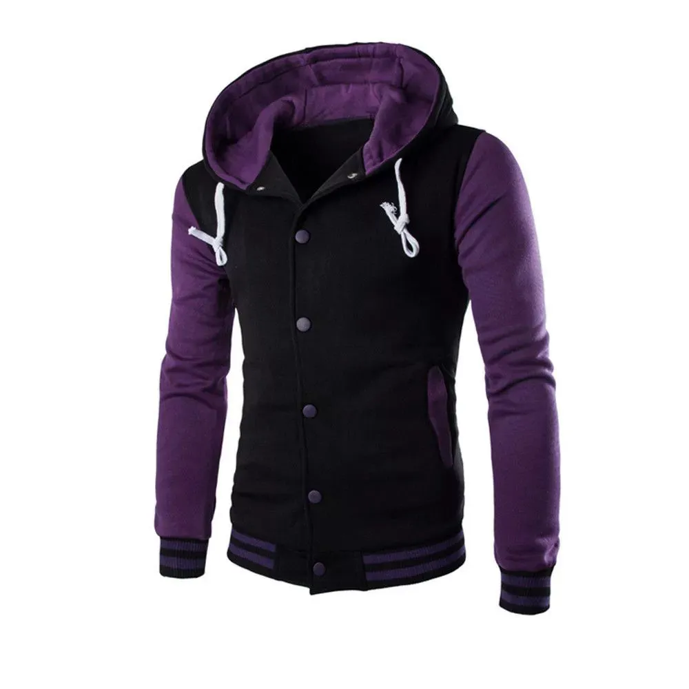 Men's Hooded Sweatshirt Casual Winter Jacket for Men