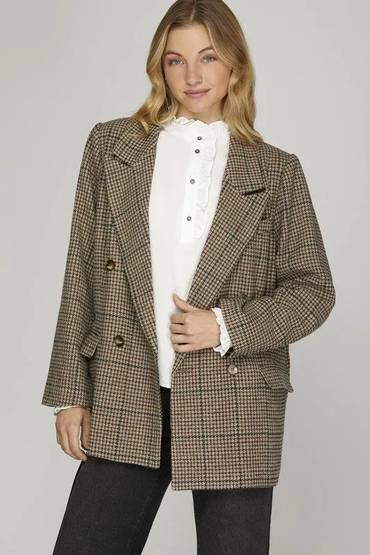 On Trend Check Blazer