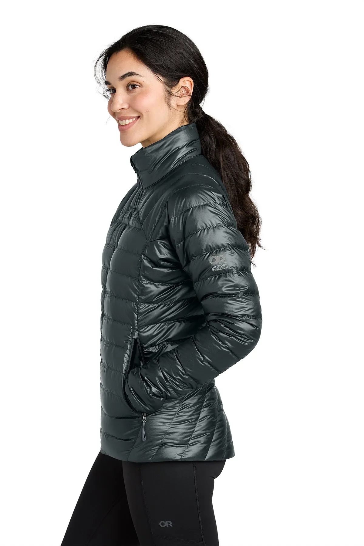 Outdoor Research Womens 800 Tech Down Custom Jackets, Black