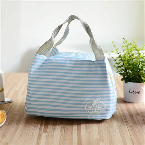 Portable Thermal Insulated Lunch Bag Lunchbox Storage Bag Lady Carry picinic Food Tote