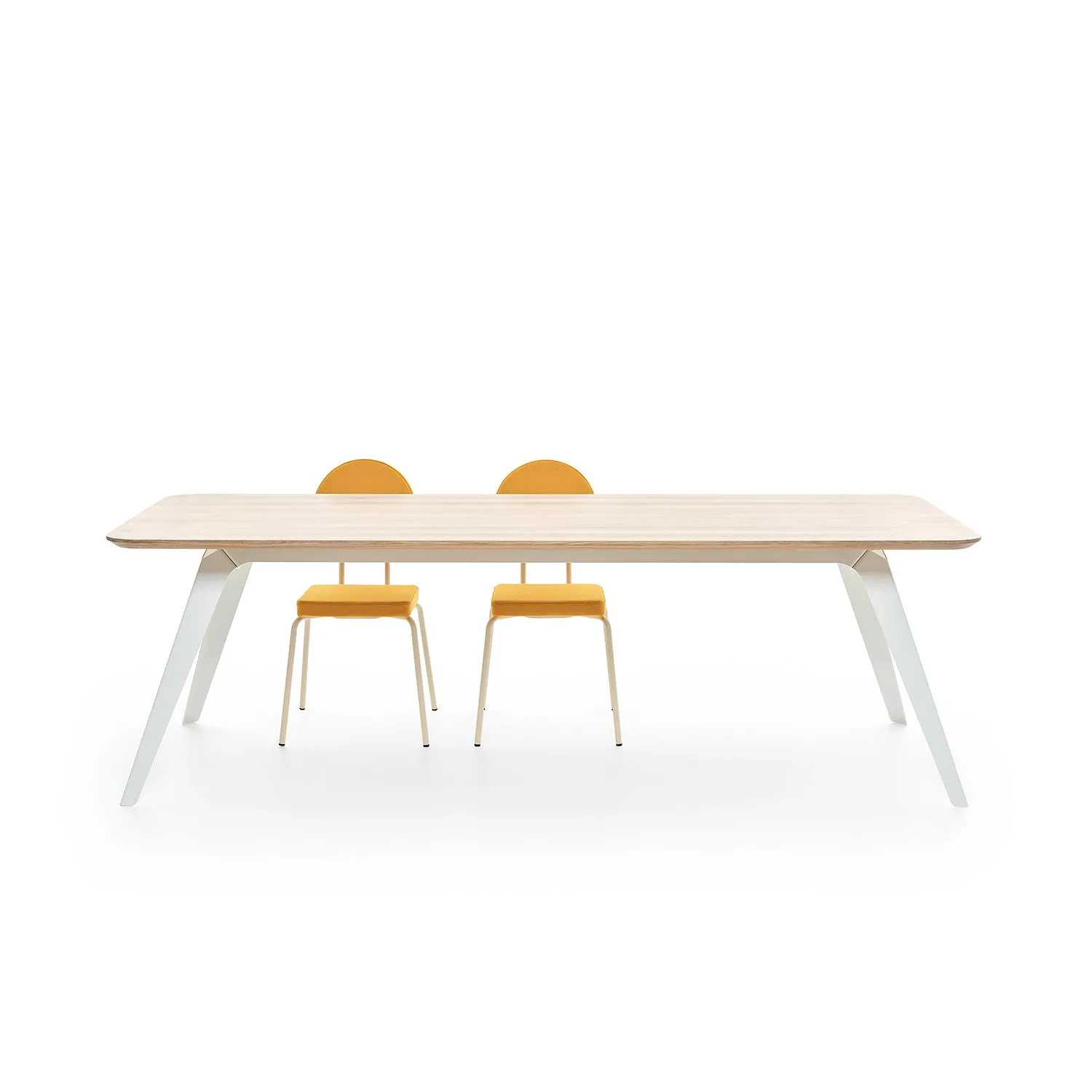 puik | fold table | solid oak   white base 200x95cm - LC