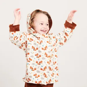 Reversible baby jacket "Fox&Hedgehog/Nicki Copper"