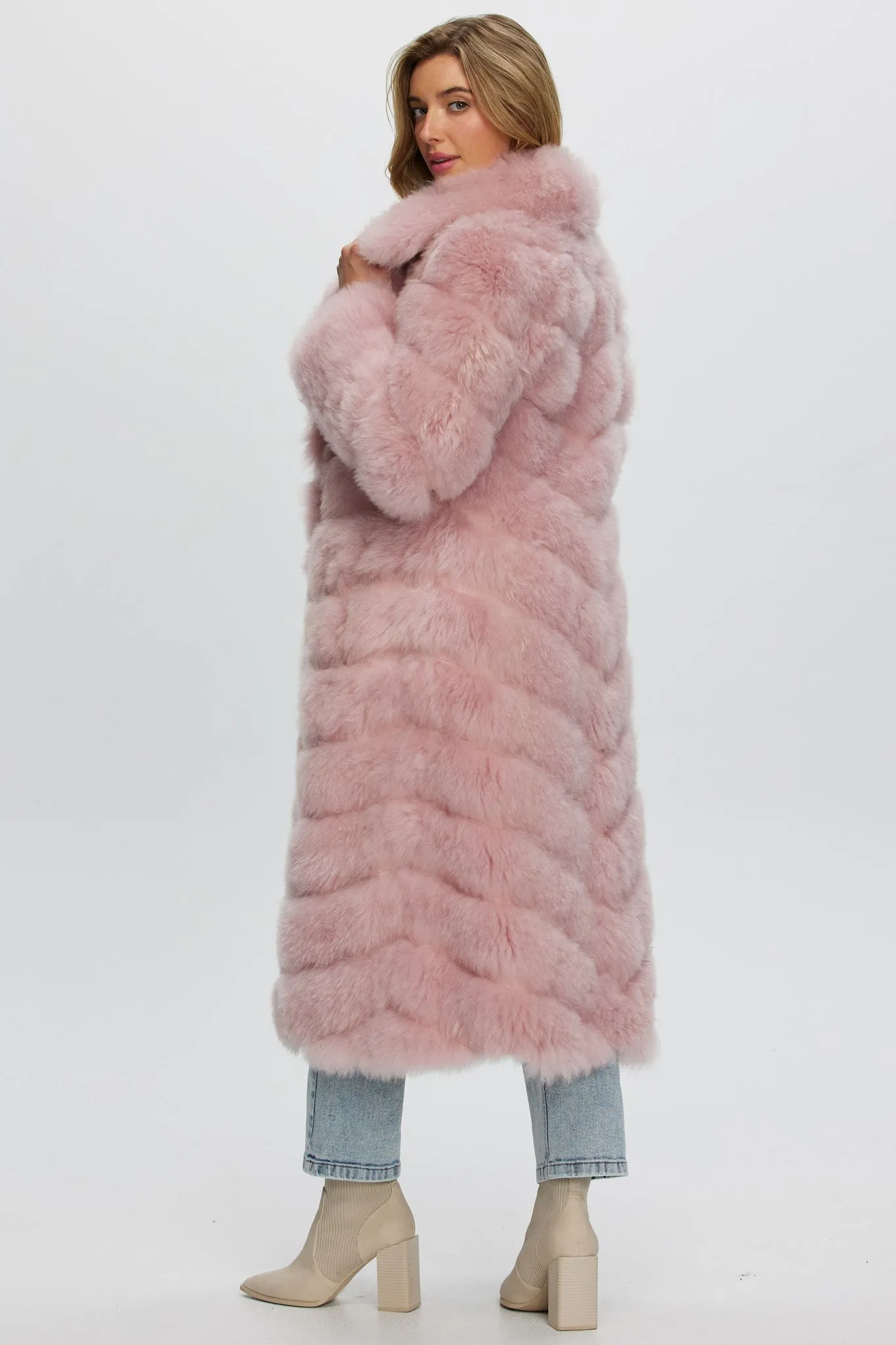 Select Cashmere Goat Diagonal Coat