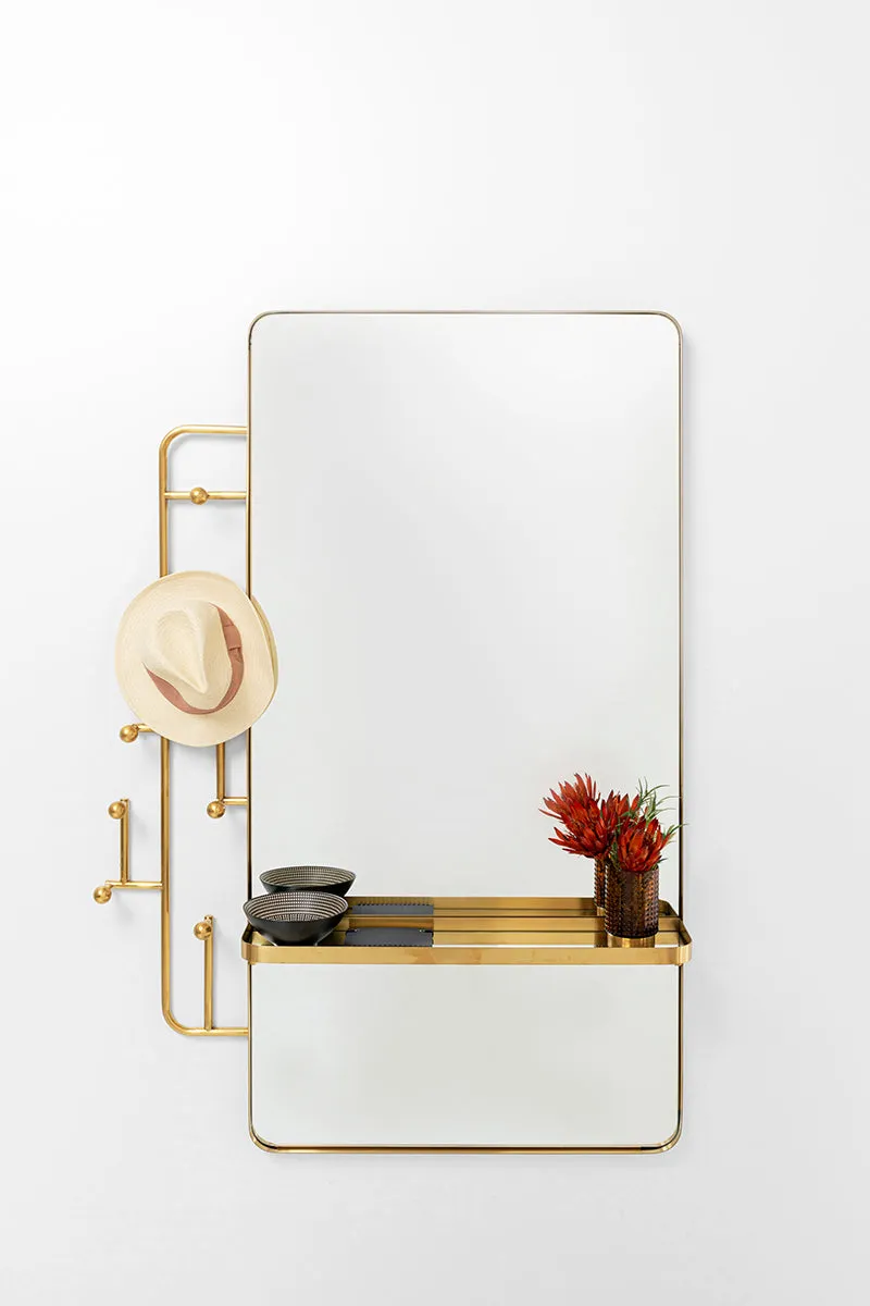 Tristan Mirror with Coat Rack